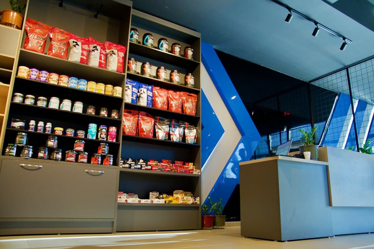 Loja de suplementos da academia